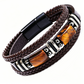 🪨 LIMITED-TIME 50% OFF! 🧵 Braided PU Leather Bracelet for Men & Women – Tiger Eye Stone, Unisex, Layered Design ✨