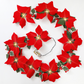 🎄 Christmas Poinsettia String Lights – Add a Warm Holiday Glow ✨