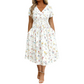 💎 Exclusive Deal 🛍️Women's V-Neck Floral Print Dress with Twist Waist