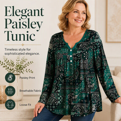 Women's Elegant V-Neck Button Top