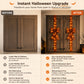 🎃✨ Limited Time Halloween Deal – LED Lighted Halloween Cabinet Bow Decoration | Glowing Pumpkin & Ghost Ribbon for Doors, Cabinets & Home Decor 👻