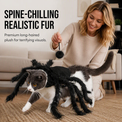  🦇Halloween Pet Spider Costume Scary Plush Dog Cat Transformation Outfit🐱🐶