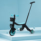 Multifunctional convertible 3-wheel scooter for kids
