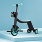 Multifunctional convertible 3-wheel scooter for kids