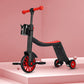 Multifunctional convertible 3-wheel scooter for kids