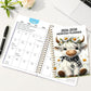 🐮 2026–2030 Monthly Planner ✨ Cute Highland Cow 5-Year Calendar | Large Monthly Blocks for Long-Term Planning