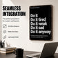 Retro Consistency Quotes Metal Tin Sign