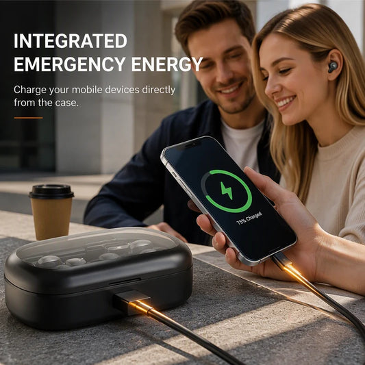 🎧 2-in-1 Wireless Earbuds with Digital Display – Open-Ear Sports Clips & Mini Sleep Earbuds