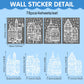 Christmas Village Window Cling Set