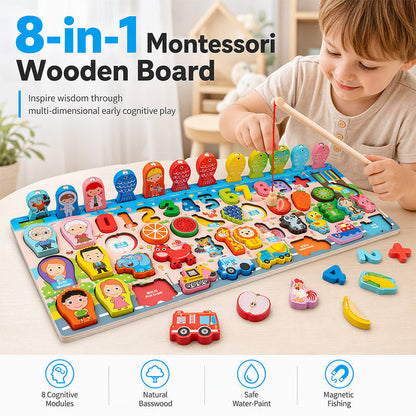 🧩Wooden Alphabet & Number Puzzle for Kids, Early Learning Educational Toy