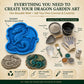 Reusable Dragon Stepping Stone Mold for DIY Garden Paths