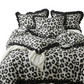 Leopard Print Ruffled Duvet Cover Set