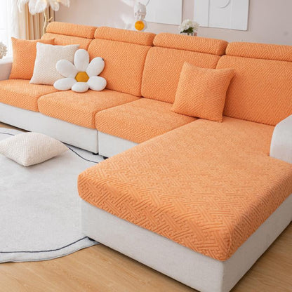 🛋️✨ Stretch Sofa Cushion Covers – Textured Elastic Slipcovers for an Instant Sofa Makeover