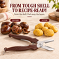 Score & Peel Chestnuts in Seconds! 2-in-1 Chestnut Shear
