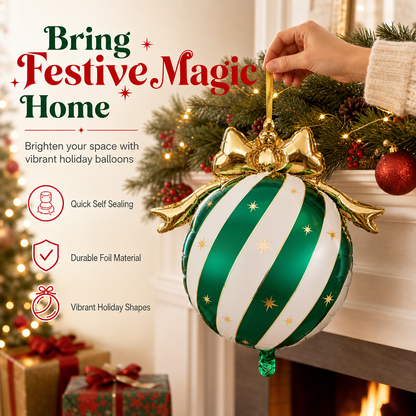 Christmas Bow Balloon Decoration