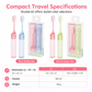 2-Piece Portable Travel Detachable Toothbrush Set