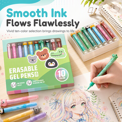 Multicolor Erasable Gel Pen Set