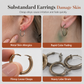 Geometric Stainless Steel Huggie Hoop Earrings