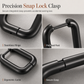 Geometric Stainless Steel Huggie Hoop Earrings