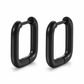 Geometric Stainless Steel Huggie Hoop Earrings