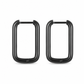 Geometric Stainless Steel Huggie Hoop Earrings