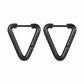 Geometric Stainless Steel Huggie Hoop Earrings