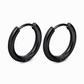 Geometric Stainless Steel Huggie Hoop Earrings
