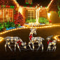 LED Christmas Reindeer Set with Bows – Decorative Reindeer Family for Indoors and Outdoors