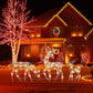 LED Christmas Reindeer Set with Bows – Decorative Reindeer Family for Indoors and Outdoors