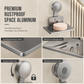🧼 Vacuum Suction Soap Dish: V-Shaped Drainage, Rustproof Aluminum, No Drilling, Twist-Lock