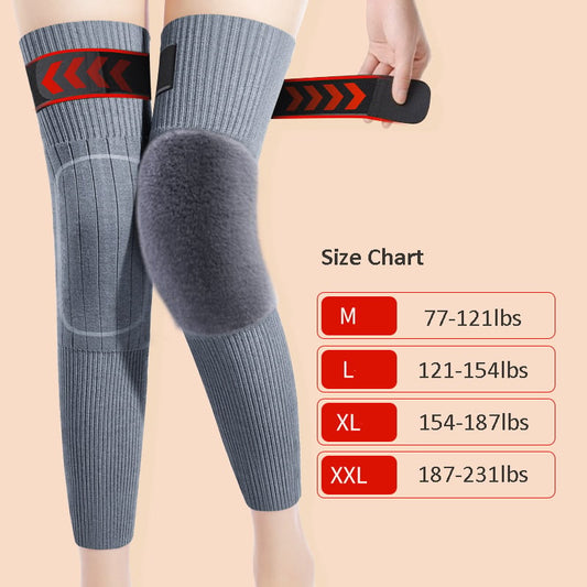 💖Black Friday Mega Deal – 50% off!💖❄️ Thermal Knee Warmers – Stretchy Winter Knee Sleeves for Outdoor Activities