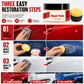 Car Scratch Repair Cream and Sponge Set for Fading Fine Scratches and Restoring Gloss