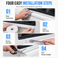 Universal 25.4mm PVC RV Drip Rail Gutter Trim 25ft Waterproof Exterior Molding Insert for RVs and Houses