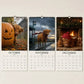 2027 Grumpy Highland Cows A4 Wall Calendar