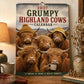 2027 Grumpy Highland Cows A4 Wall Calendar