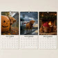 2027 Grumpy Highland Cows A4 Wall Calendar
