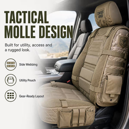 💥 Limited Time-50% OFF 🚙  Durable Tactical Truck Seat Cover ✨ Storage,Protection & All- Day Comfort