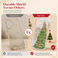 Christmas Tree Art Deco Glitter Casing - Shockproof TPU Cellphone Case with Anti-Slip Grip, Durable All-Around Protection