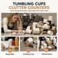 Rotating Disposable Paper Cup Holder Dispenser Plastic Desktop Storage Rack for Coffee and Milk Tea Cups