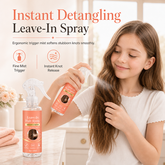 Kids' Leave-In Hair Spray for Dry and Frizzy Hair