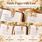 Gold Jesus Cross Bible Bookmarks and Paper Clips