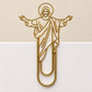 Gold Jesus Cross Bible Bookmarks and Paper Clips