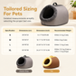 🐾 Enclosed Plush Pet Bed – Cozy Cave-Style Sleeping Space for Cats & Dogs