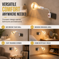 Plug in Wall Mounted Bathroom Heat Lamp Socket with Switch High Temperature Resistant Universal Adjustable Lamp Holder