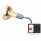 Plug in Wall Mounted Bathroom Heat Lamp Socket with Switch High Temperature Resistant Universal Adjustable Lamp Holder
