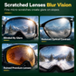 Lens Scratch Repair Cream Set with Sponge for Glasses Goggles Face Shields and Helmet Visors
