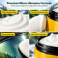 Lens Scratch Repair Cream Set with Sponge for Glasses Goggles Face Shields and Helmet Visors