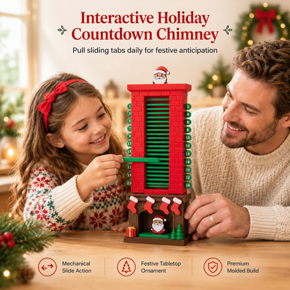 Santa Claus Chimney Christmas Countdown Advent Calendar