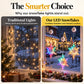 Battery-Operated LED Christmas Window Lights
