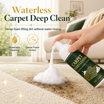 No-Rinse Carpet Stain and Oil Remover Foam Cleaner